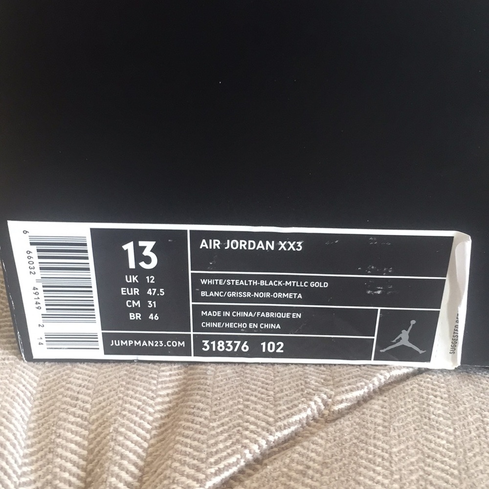 Air Jordan XX3 white/stealth Brand New
